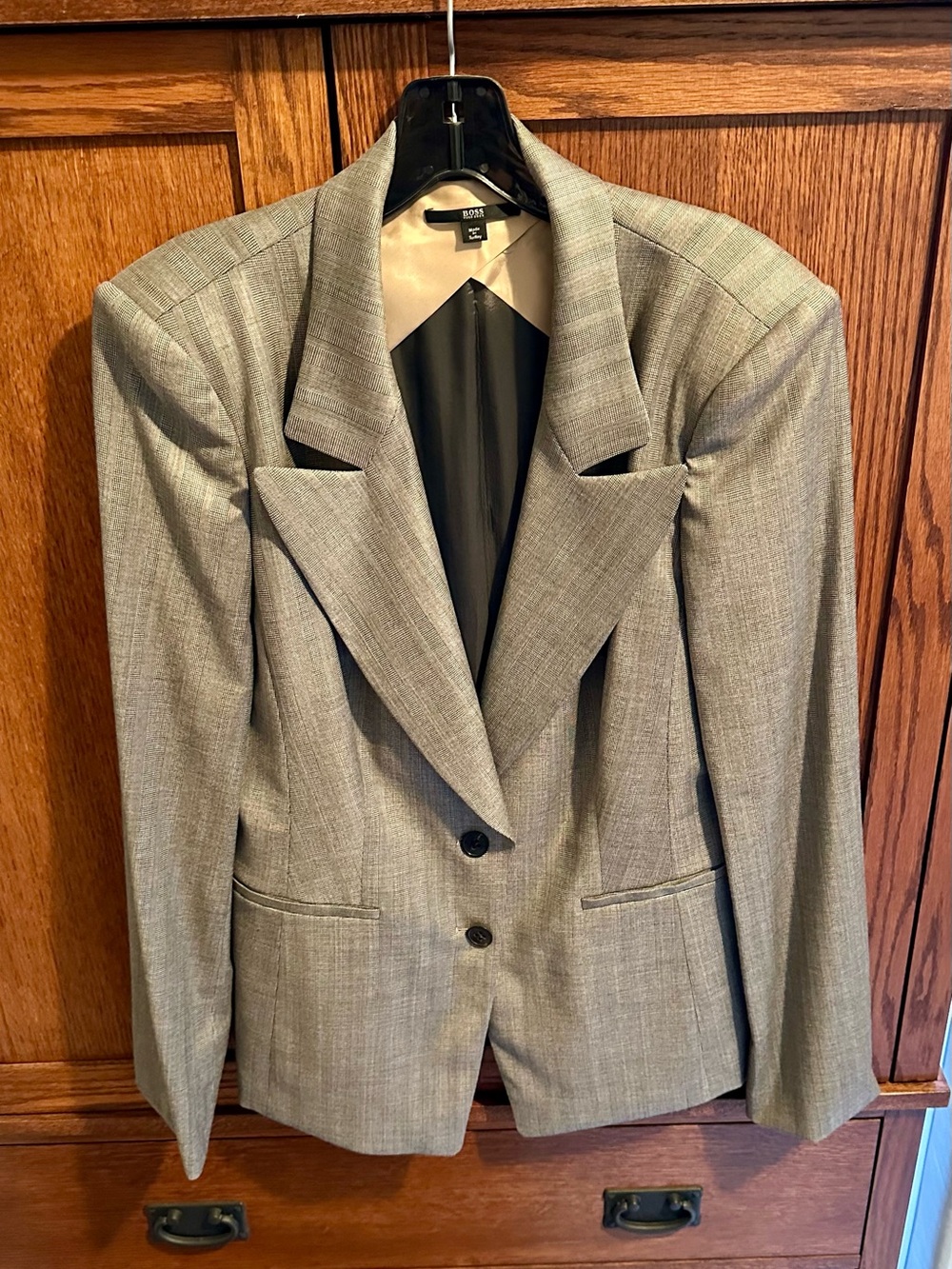 BOSS Light Gray Women's Tailored Blazer